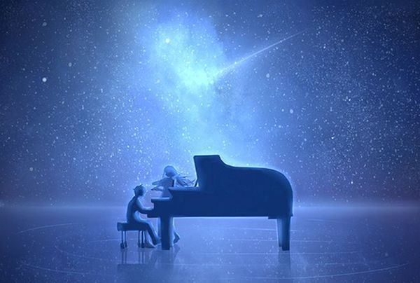 求一些和鋼琴有關的二次元唯美圖片。